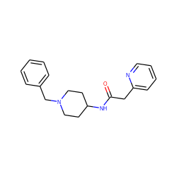 O=C(Cc1ccccn1)NC1CCN(Cc2ccccc2)CC1 ZINC000013470591