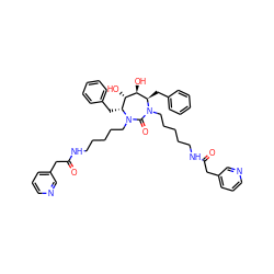 O=C(Cc1cccnc1)NCCCCCN1C(=O)N(CCCCCNC(=O)Cc2cccnc2)[C@H](Cc2ccccc2)[C@H](O)[C@@H](O)[C@H]1Cc1ccccc1 ZINC000028769013