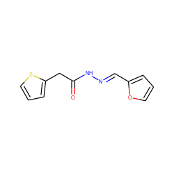 O=C(Cc1cccs1)N/N=C/c1ccco1 ZINC000004737519