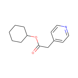 O=C(Cc1ccncc1)OC1CCCCC1 ZINC000026823945