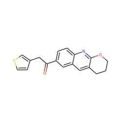 O=C(Cc1ccsc1)c1ccc2nc3c(cc2c1)CCCO3 ZINC000013613159