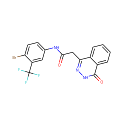 O=C(Cc1n[nH]c(=O)c2ccccc12)Nc1ccc(Br)c(C(F)(F)F)c1 ZINC000015919002