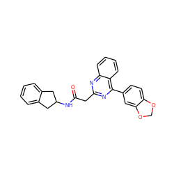 O=C(Cc1nc(-c2ccc3c(c2)OCO3)c2ccccc2n1)NC1Cc2ccccc2C1 ZINC000058603445