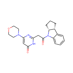 O=C(Cc1nc(N2CCOCC2)cc(=O)[nH]1)N1c2ccccc2[C@H]2CCC[C@H]21 ZINC000147144734