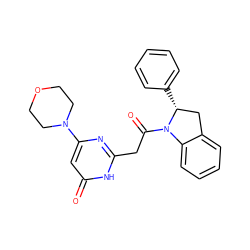 O=C(Cc1nc(N2CCOCC2)cc(=O)[nH]1)N1c2ccccc2C[C@H]1c1ccccc1 ZINC000146990753