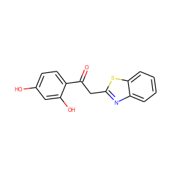 O=C(Cc1nc2ccccc2s1)c1ccc(O)cc1O ZINC000000136975