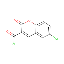 O=C(Cl)c1cc2cc(Cl)ccc2oc1=O ZINC000040451289