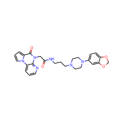 O=C(Cn1c(=O)c2cccn2c2cccnc21)NCCCN1CCN(c2ccc3c(c2)OCO3)CC1 ZINC000066128828