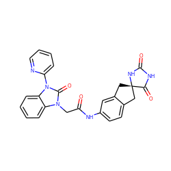 O=C(Cn1c(=O)n(-c2ccccn2)c2ccccc21)Nc1ccc2c(c1)C[C@@]1(C2)NC(=O)NC1=O ZINC000040875634