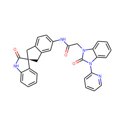 O=C(Cn1c(=O)n(-c2ccccn2)c2ccccc21)Nc1ccc2c(c1)C[C@]1(C2)C(=O)Nc2ccccc21 ZINC000040901391