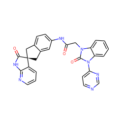 O=C(Cn1c(=O)n(-c2ccncn2)c2ccccc21)Nc1ccc2c(c1)C[C@]1(C2)C(=O)Nc2ncccc21 ZINC000035953336