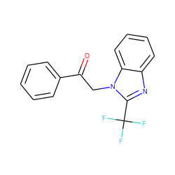 O=C(Cn1c(C(F)(F)F)nc2ccccc21)c1ccccc1 ZINC000000249017