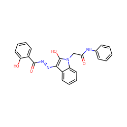 O=C(Cn1c(O)c(N=NC(=O)c2ccccc2O)c2ccccc21)Nc1ccccc1 ZINC000253951048