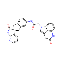 O=C(Cn1cc2c3c(cccc31)NC(=O)C2)Nc1ccc2c(c1)C[C@]1(C2)C(=O)Nc2ncccc21 ZINC000034637318