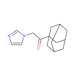 O=C(Cn1ccnc1)C12CC3CC(CC(C3)C1)C2 ZINC000040954832