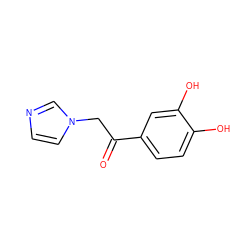 O=C(Cn1ccnc1)c1ccc(O)c(O)c1 ZINC000013209838