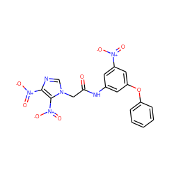 O=C(Cn1cnc([N+](=O)[O-])c1[N+](=O)[O-])Nc1cc(Oc2ccccc2)cc([N+](=O)[O-])c1 ZINC000008434993