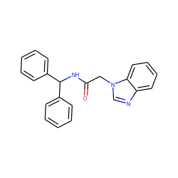 O=C(Cn1cnc2ccccc21)NC(c1ccccc1)c1ccccc1 ZINC000006080057