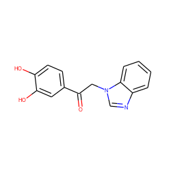 O=C(Cn1cnc2ccccc21)c1ccc(O)c(O)c1 ZINC000045387849