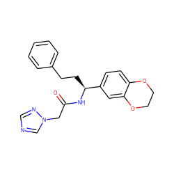 O=C(Cn1cncn1)N[C@@H](CCc1ccccc1)c1ccc2c(c1)OCCO2 ZINC000019370978