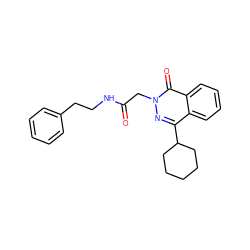 O=C(Cn1nc(C2CCCCC2)c2ccccc2c1=O)NCCc1ccccc1 ZINC000058603320