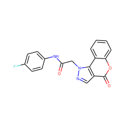 O=C(Cn1ncc2c(=O)oc3ccccc3c21)Nc1ccc(F)cc1 ZINC000000429310