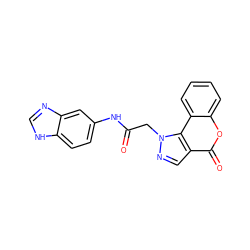 O=C(Cn1ncc2c(=O)oc3ccccc3c21)Nc1ccc2[nH]cnc2c1 ZINC000299822909