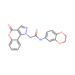 O=C(Cn1ncc2c(=O)oc3ccccc3c21)Nc1ccc2c(c1)OCCO2 ZINC000004992538