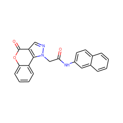 O=C(Cn1ncc2c(=O)oc3ccccc3c21)Nc1ccc2ccccc2c1 ZINC000218929543