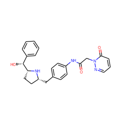 O=C(Cn1ncccc1=O)Nc1ccc(C[C@@H]2CC[C@H]([C@H](O)c3ccccc3)N2)cc1 ZINC000139920072