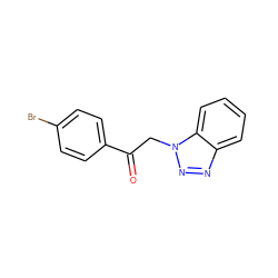 O=C(Cn1nnc2ccccc21)c1ccc(Br)cc1 ZINC000000233137