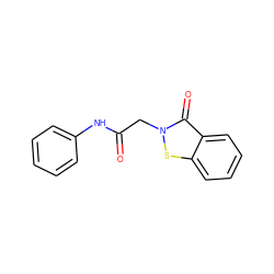 O=C(Cn1sc2ccccc2c1=O)Nc1ccccc1 ZINC000061944564