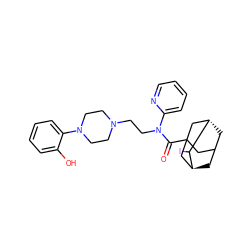 O=C(N(CCN1CCN(c2ccccc2O)CC1)c1ccccn1)C12CC3C[C@@H](C1)C(I)[C@@H](C3)C2 ZINC000101415738