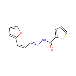 O=C(N/N=C/C=C\c1ccco1)c1cccs1 ZINC000013571925