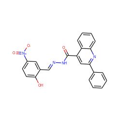 O=C(N/N=C/c1cc([N+](=O)[O-])ccc1O)c1cc(-c2ccccc2)nc2ccccc12 ZINC000005175835