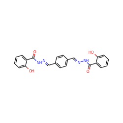 O=C(N/N=C/c1ccc(/C=N/NC(=O)c2ccccc2O)cc1)c1ccccc1O ZINC000002848713