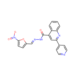 O=C(N/N=C/c1ccc([N+](=O)[O-])o1)c1cc(-c2ccncc2)nc2ccccc12 ZINC000000655286