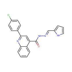 O=C(N/N=C/c1ccc[nH]1)c1cc(-c2ccc(Cl)cc2)nc2ccccc12 ZINC000003525936