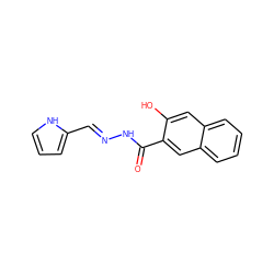 O=C(N/N=C/c1ccc[nH]1)c1cc2ccccc2cc1O ZINC000000170346