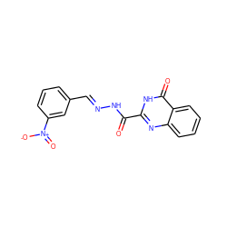 O=C(N/N=C/c1cccc([N+](=O)[O-])c1)c1nc2ccccc2c(=O)[nH]1 ZINC000017781925