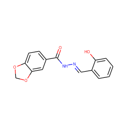 O=C(N/N=C/c1ccccc1O)c1ccc2c(c1)OCO2 ZINC000001509728