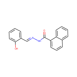 O=C(N/N=C/c1ccccc1O)c1cccc2ccccc12 ZINC000000282133