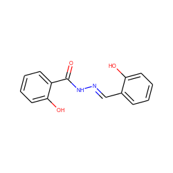 O=C(N/N=C/c1ccccc1O)c1ccccc1O ZINC000000061928