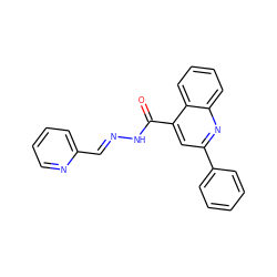 O=C(N/N=C/c1ccccn1)c1cc(-c2ccccc2)nc2ccccc12 ZINC000001190159