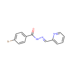 O=C(N/N=C/c1ccccn1)c1ccc(Br)cc1 ZINC000000263082