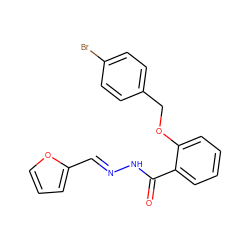 O=C(N/N=C/c1ccco1)c1ccccc1OCc1ccc(Br)cc1 ZINC000005207120