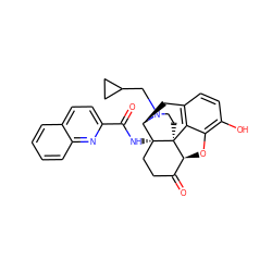 O=C(N[C@@]12CCC(=O)[C@@H]3Oc4c(O)ccc5c4[C@@]31CCN(CC1CC1)[C@@H]2C5)c1ccc2ccccc2n1 ZINC000096906870