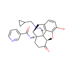 O=C(N[C@@]12CCC(=O)[C@@H]3Oc4c(O)ccc5c4[C@@]31CCN(CC1CC1)[C@@H]2C5)c1cccnc1 ZINC000096906874