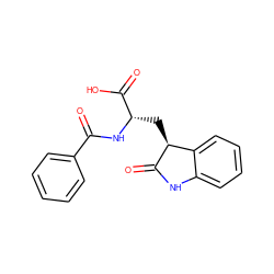 O=C(N[C@@H](C[C@@H]1C(=O)Nc2ccccc21)C(=O)O)c1ccccc1 ZINC000039640718