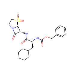 O=C(N[C@@H](CC1CCCCC1)C(=O)N[C@@H]1C(=O)N2CCS(=O)(=O)[C@@H]12)OCc1ccccc1 ZINC000013860553